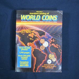 1989 15th Ed. Standard Catalog Of World Coins Book